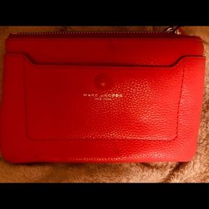 Marc Jacobs red medium sized wallet/Wristlet